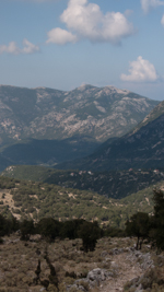 view from mount ainos cephallonia